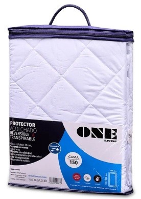 Protector de Colchón Acolchado Reversible