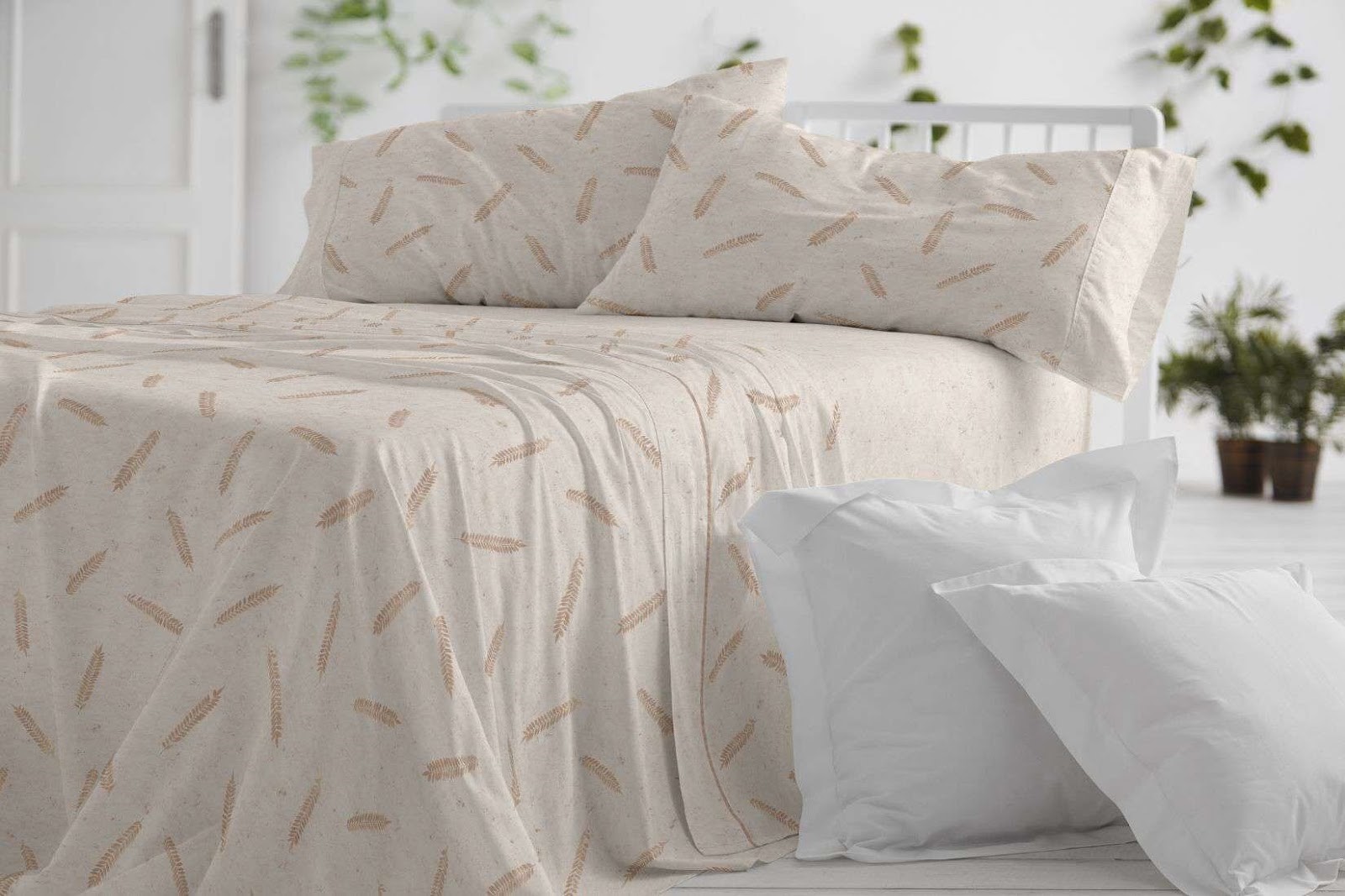 Juego de Sábanas Burrito Blanco Diseño 046 Arena