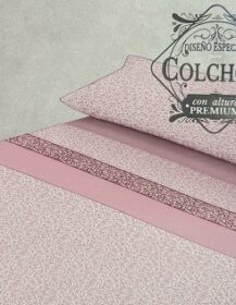 Juego de Sábanas Premium Viuda de Tolrá Ilusión Rosa