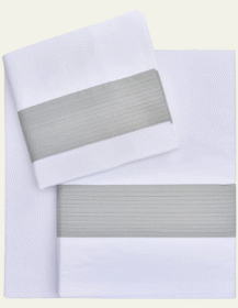 Juego de Sábanas 100% Algodón Mensa Gris
