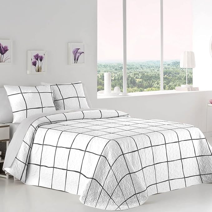 Colcha Reversible Trevi Gris - Imagen 2