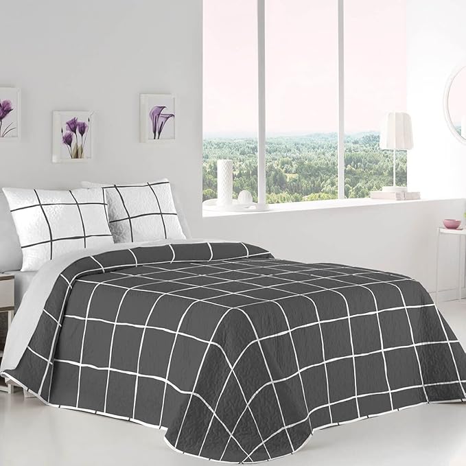 Colcha Reversible Trevi Gris