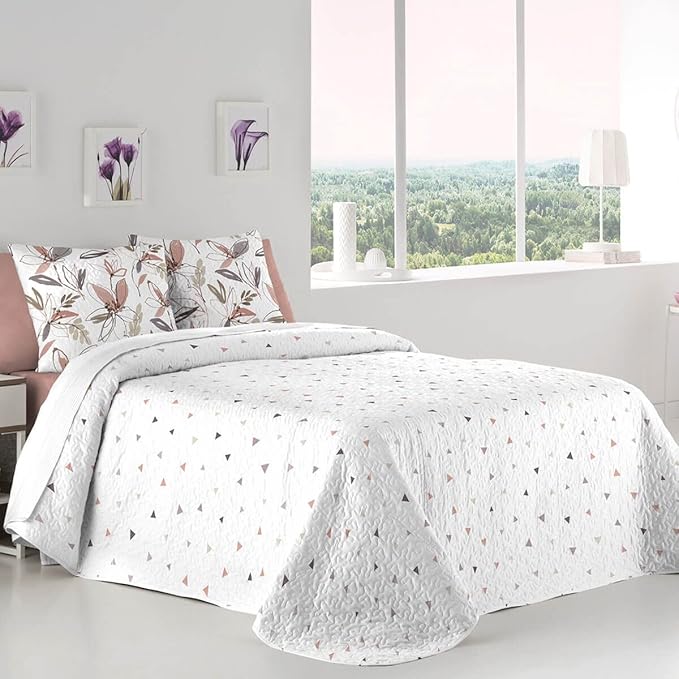 Colcha Reversible Con Cojín Malu Malva - Imagen 3