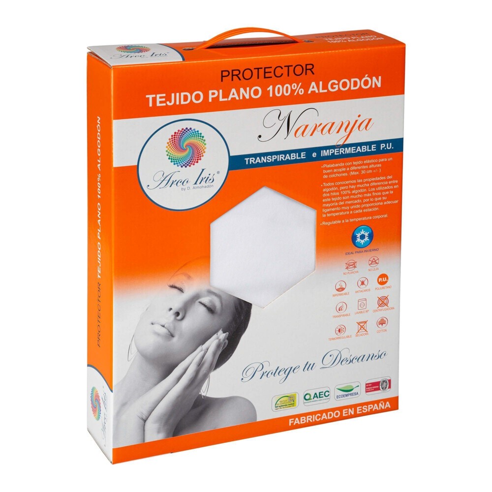 Protector de Colchón Transpirable/Impermeable 100% Algodón