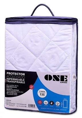 Protector de Colchón Acolchado con Plástico