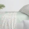 Juego de Sábanas 150cm Burrito Blanco Diseño 538 Menta