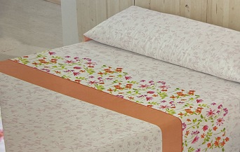 Juego de Sábanas Premium Beds and Dreams Nisha Rosa / Nisha Naranja